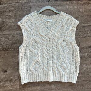 Oak + Fort Cable Knit Vest